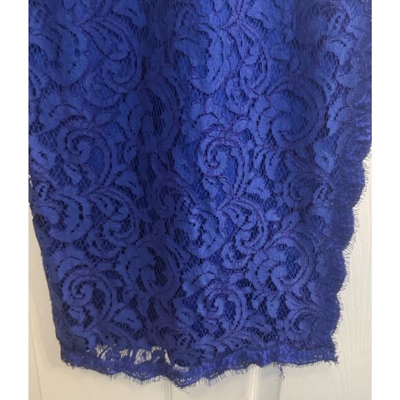 Tadashi Shoji Dress Sz 12 Blue Floor Length Mother of Bride/Groom Bridesmaid EUC - Picture 8 of 16